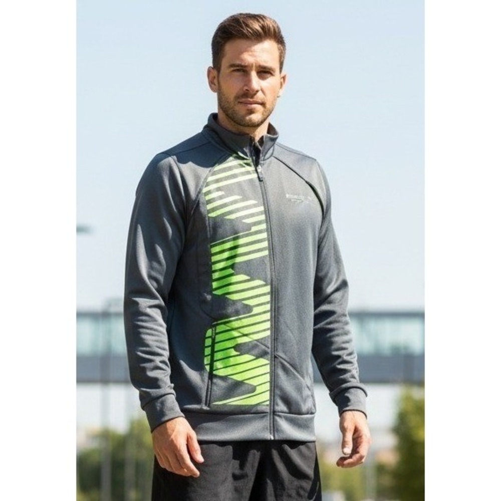 Reebok Full Zip Mesh Lined Track Jacket Men's Small‎ Pocket Activewear Athletic